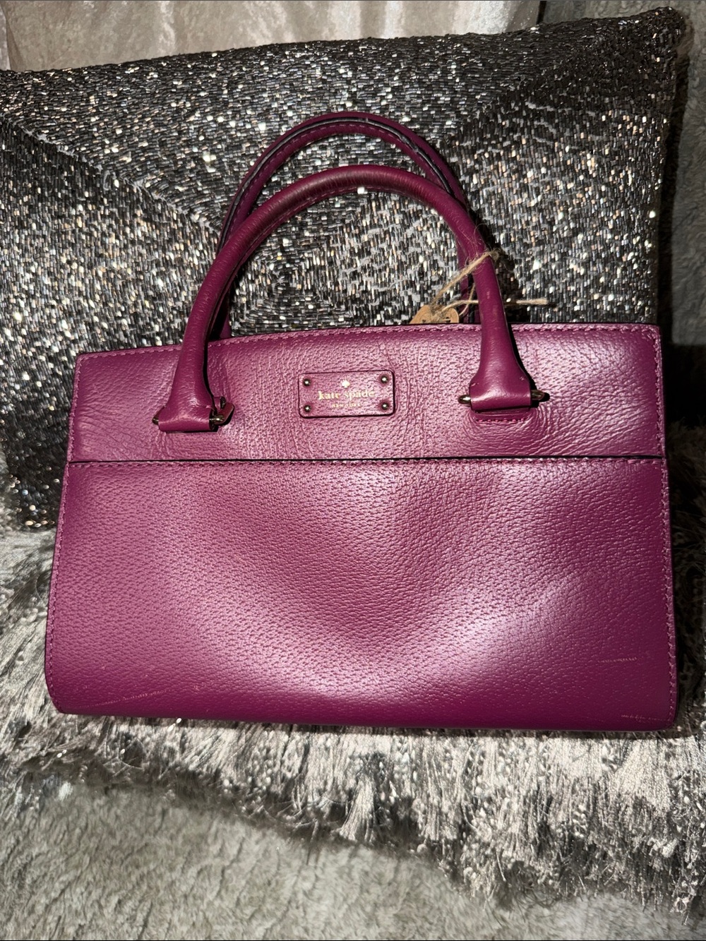 Kate Spade Plum Leather Satchel